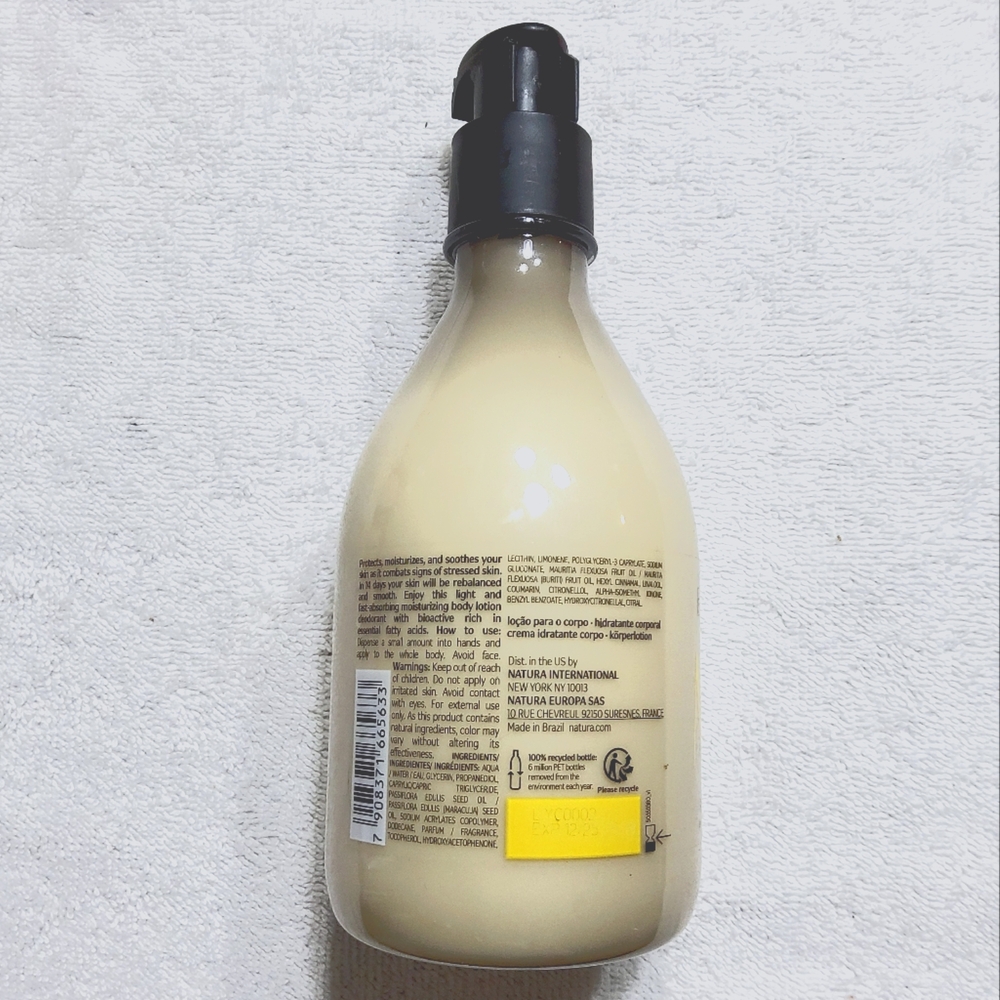Natura EKOS MARACUJÁ SOOTHING BODY LOTION 400ml BRAND NEW/SEALED - Picture 6 of 7